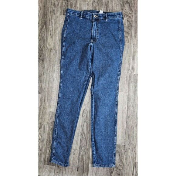 (3/$35) &Denim Size 8 Skinny High Waist Ankle Length Stretch Denim Blue Jeans - Picture 1 of 11
